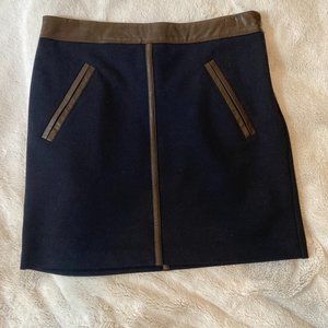 Club Monaco Navy Blue Mini Skirt